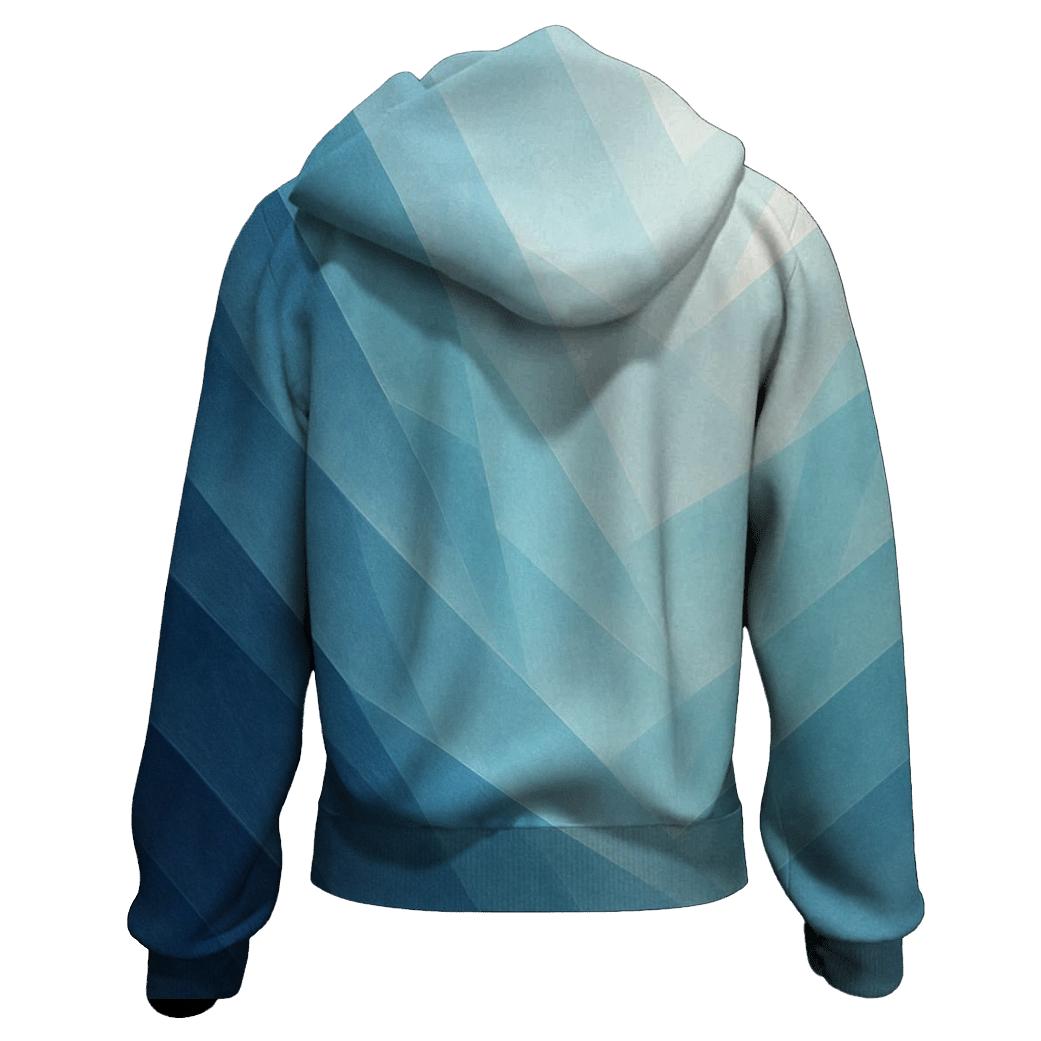 Glacial Prism Fade zip-up hoodies