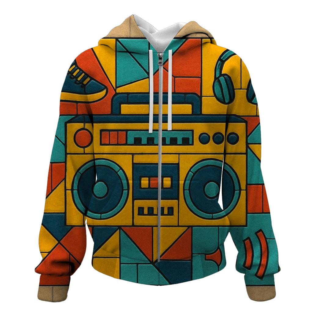 Boombox Street Mosaic hoodie trends