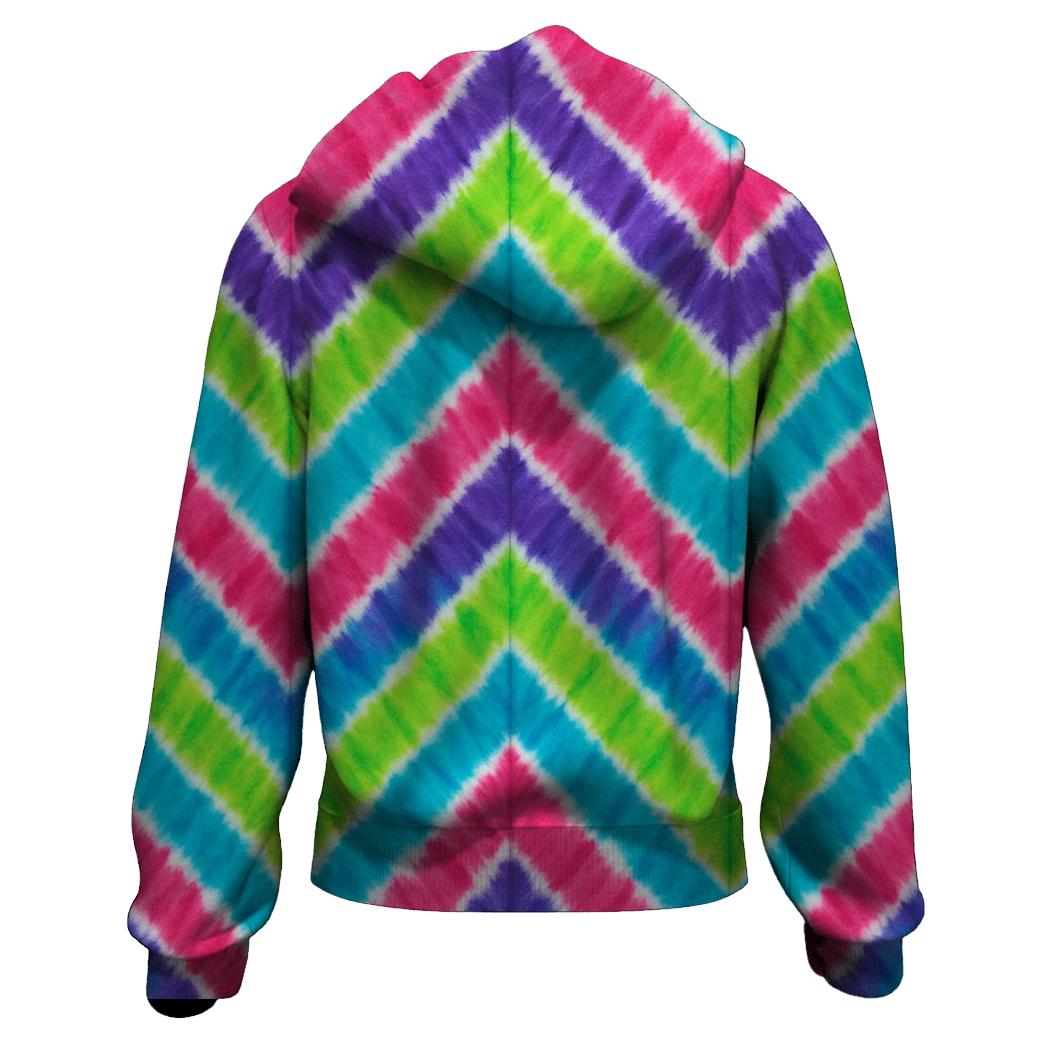 Neon Chevron Accordion Waves hoodie designs