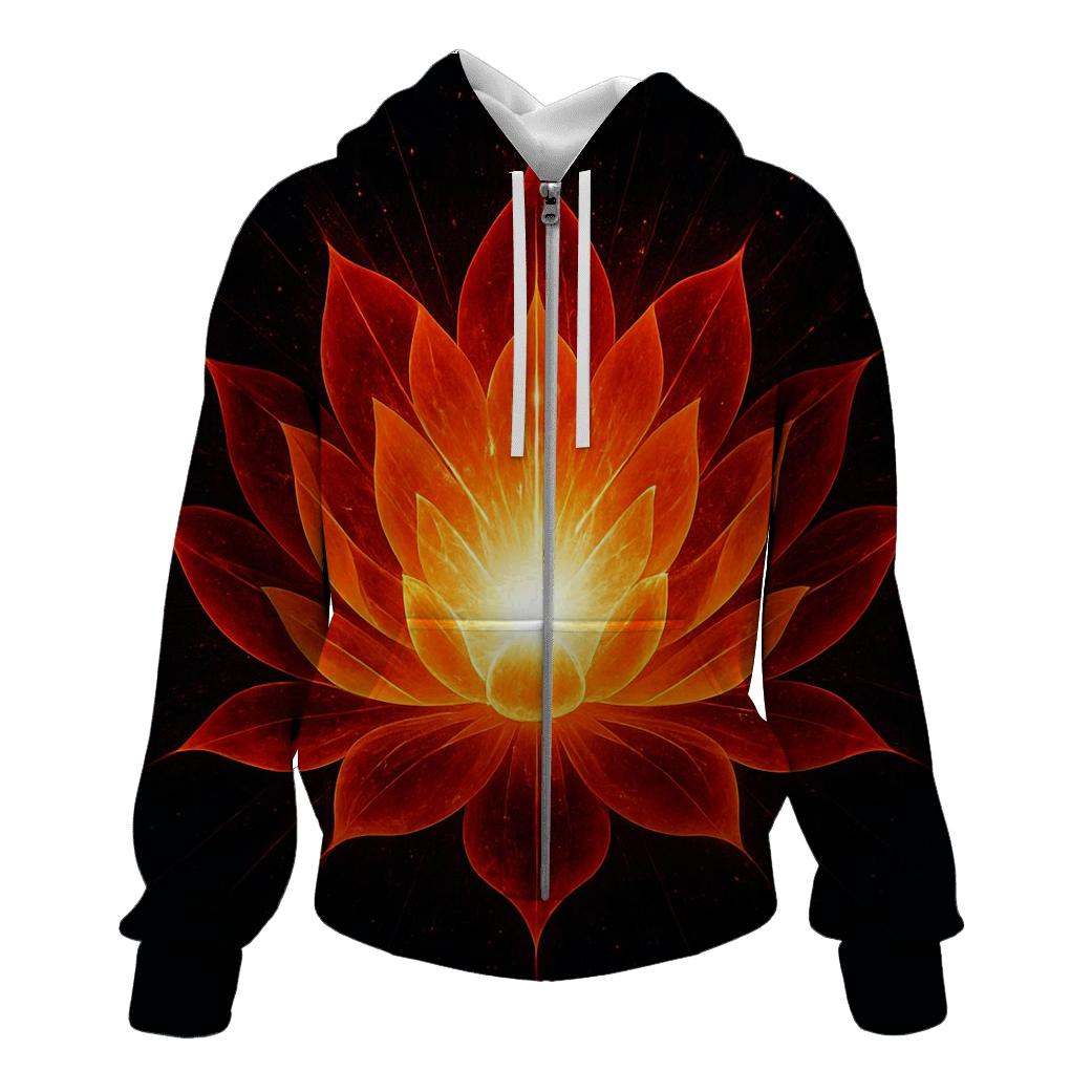 Supernova Lotus Bloom graphic hoodies