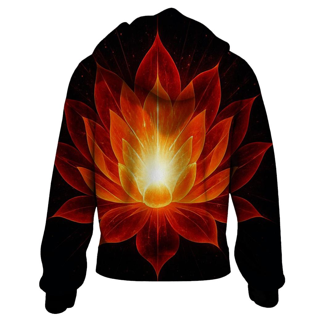 Supernova Lotus Bloom graphic hoodies