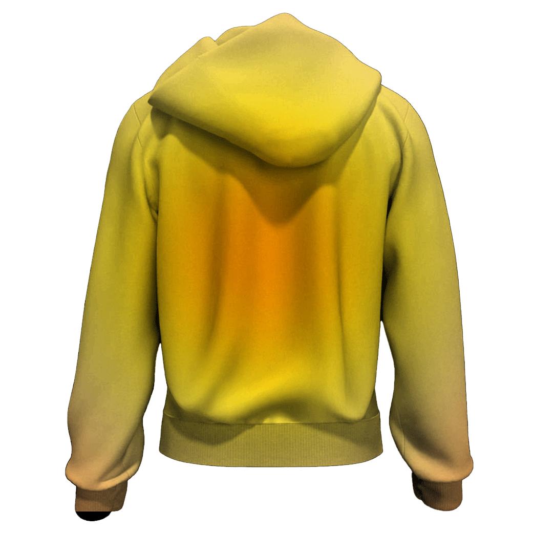 Citrus Bloom Radiance printed hoodies