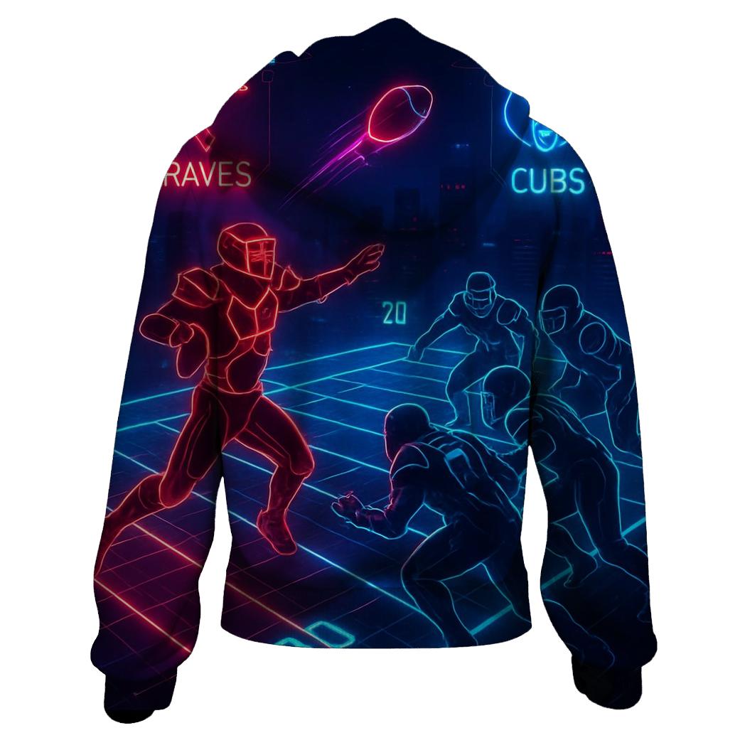 Neon Cyber Turf Braves Vs Cubs hoodies fashion