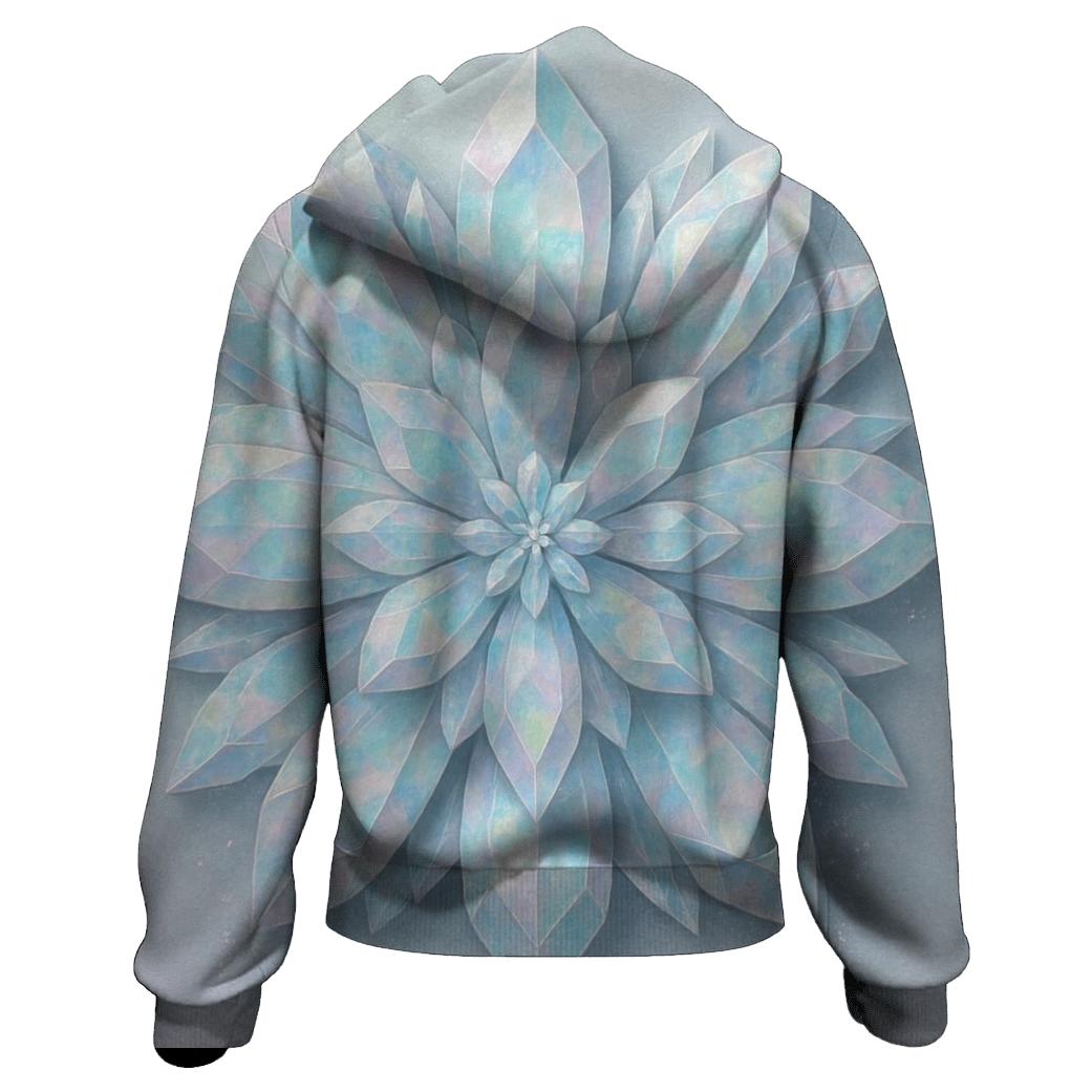 Opaline Crystal Bloom designer hoodies