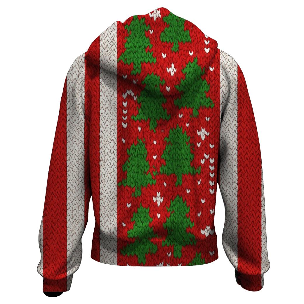 Peppermint Forest Pixel Stripes hoodie styles