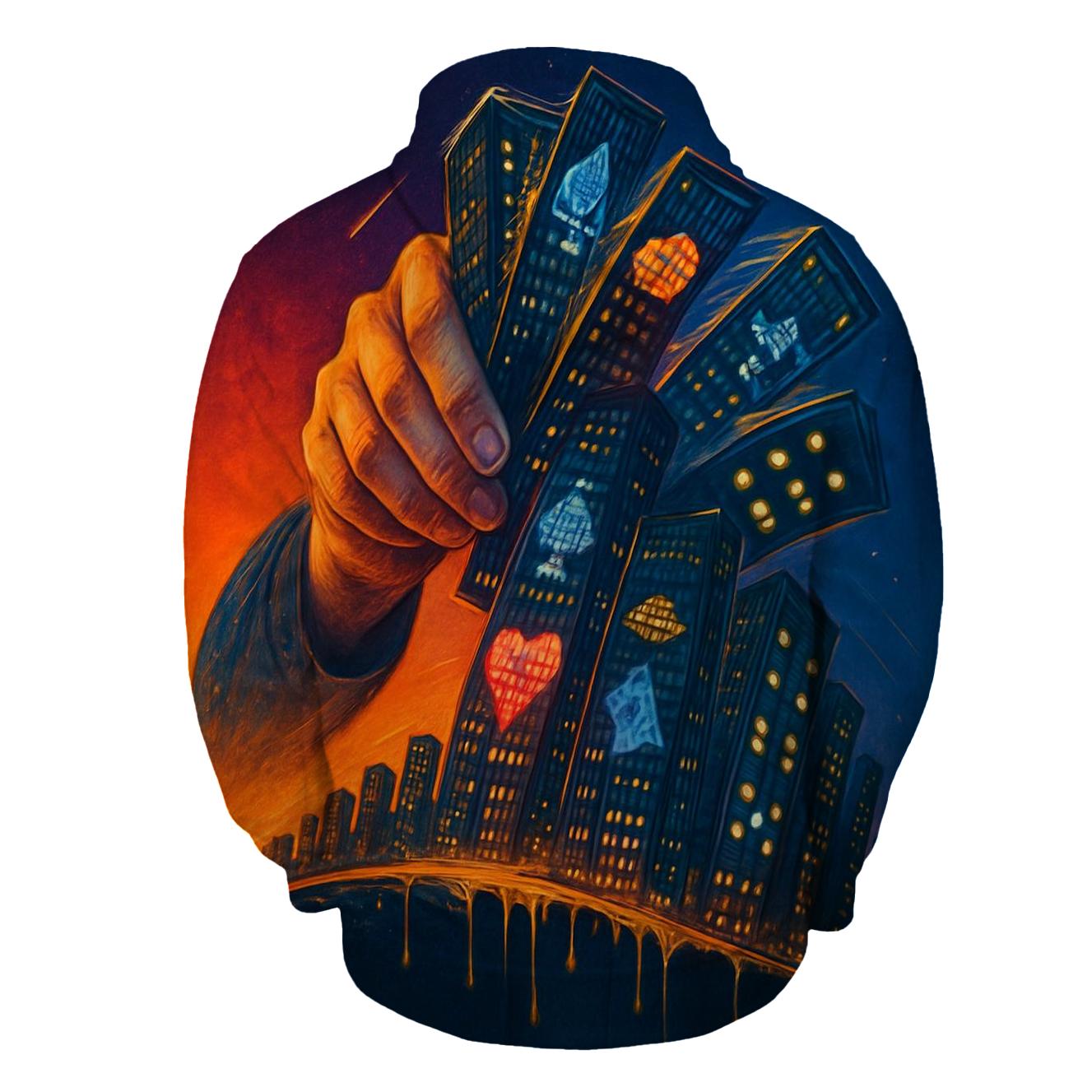 Shuffle Deck Cityscape hoodie designs