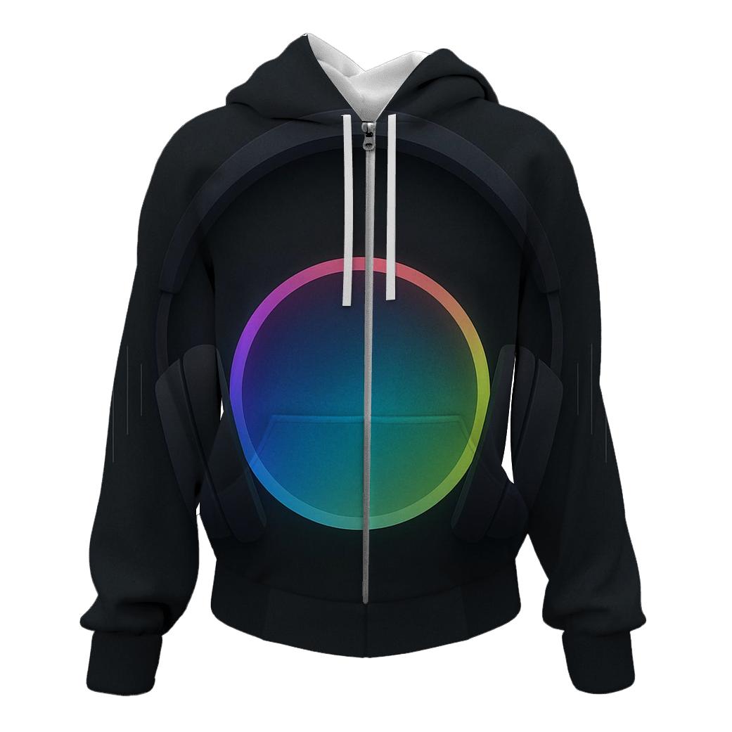 Chromatic Headphone Halo heavyweight hoodies