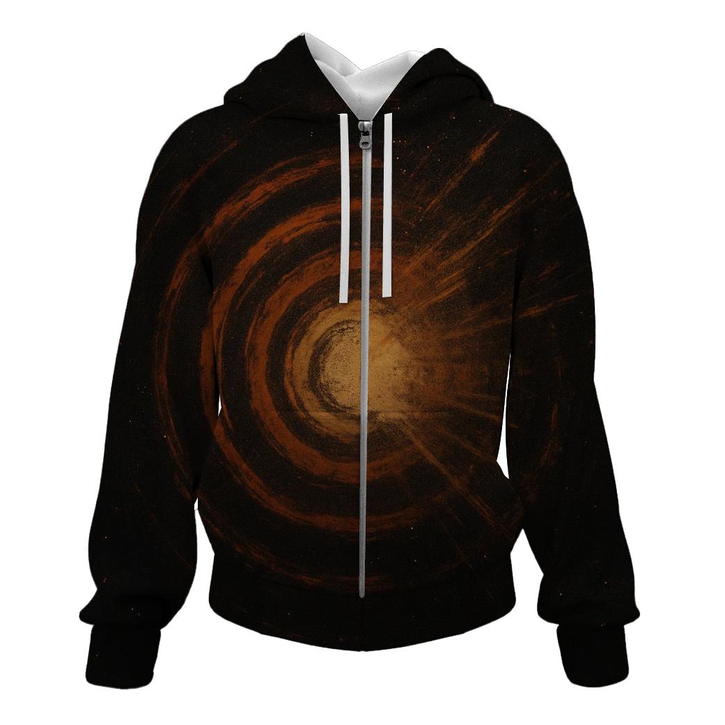 Impact Ejecta Crown Field zip-up hoodies