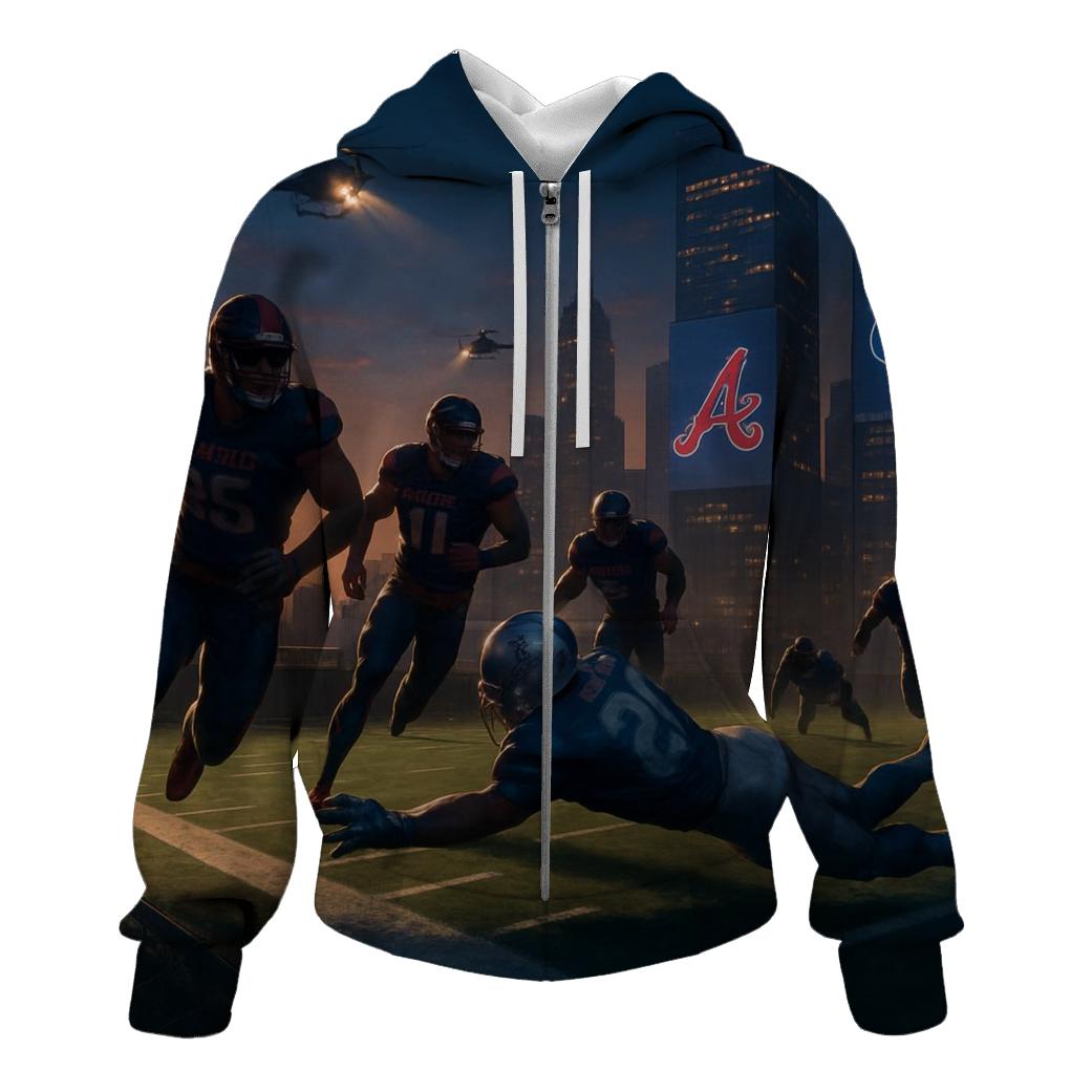 Skyline Rivalry Rush Braves Vs Cubs hoodie styles