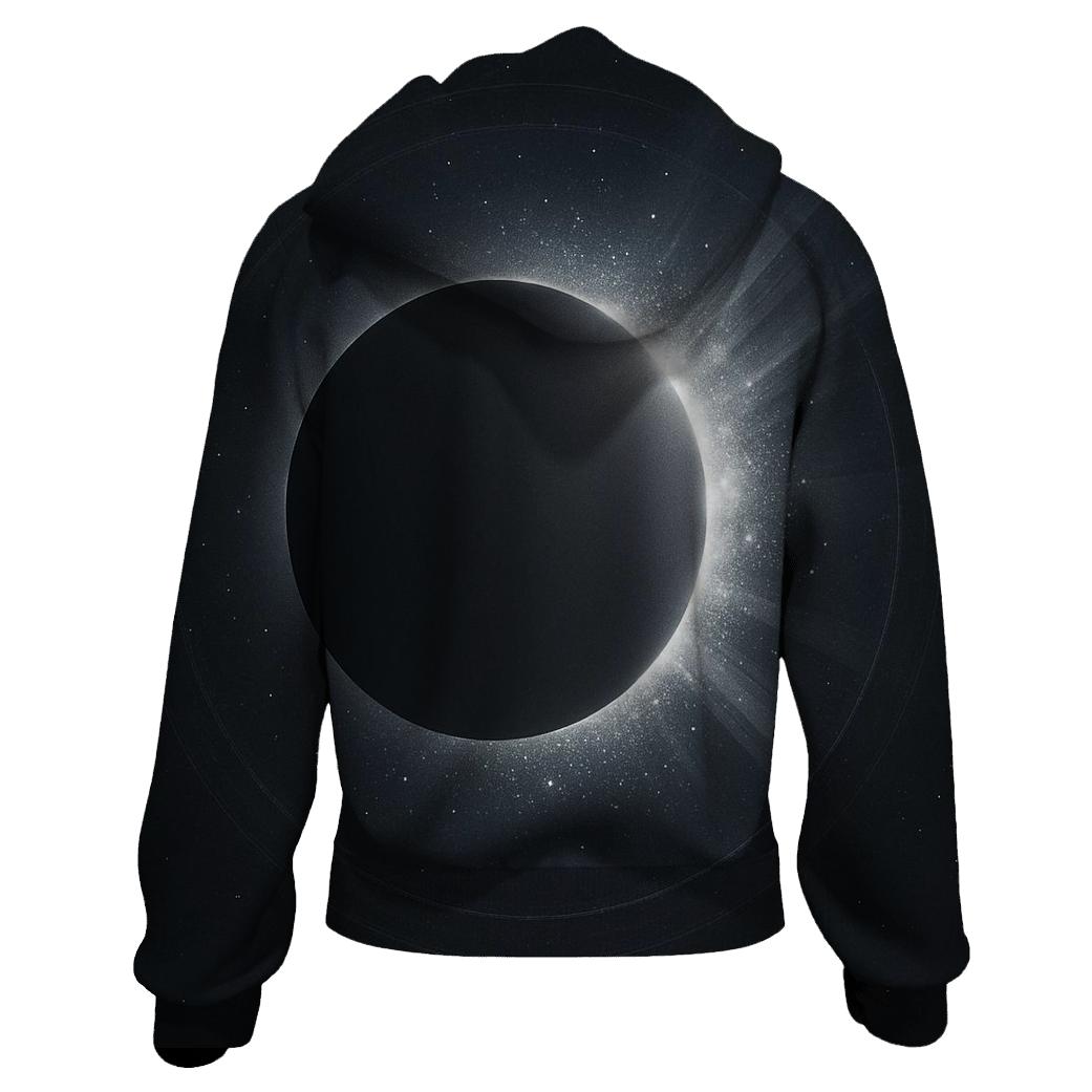Silver Eclipse Glimmer premium hoodies