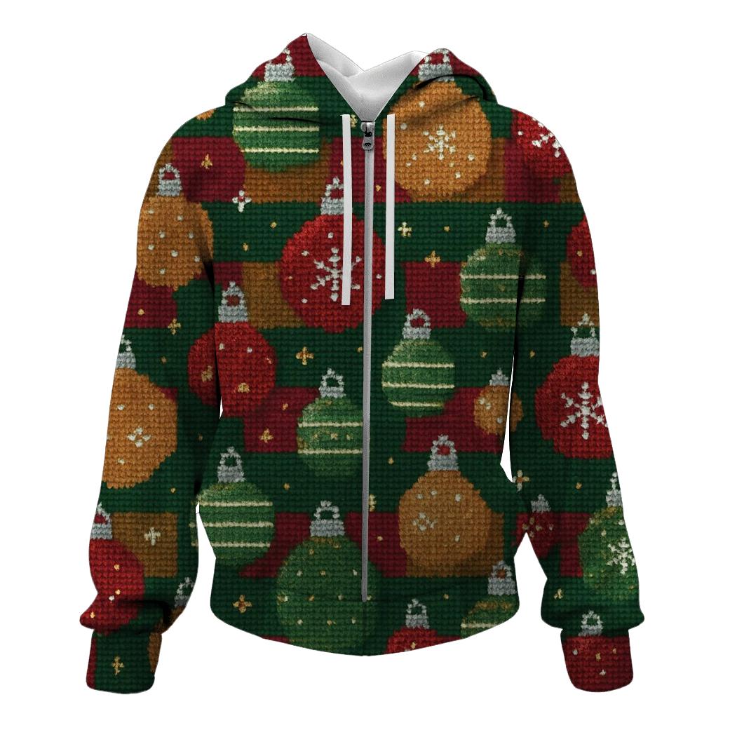 Bauble Burst Confetti Plaid heavyweight hoodies
