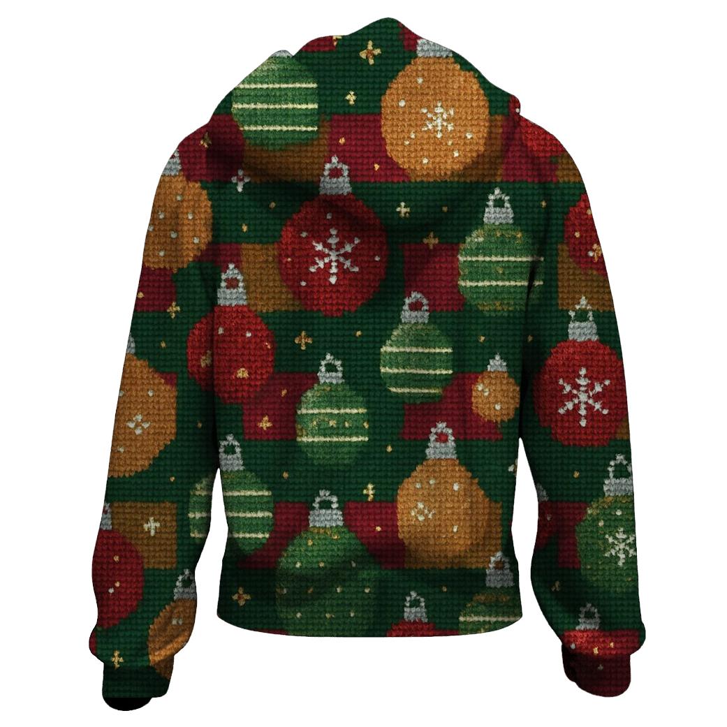 Bauble Burst Confetti Plaid heavyweight hoodies