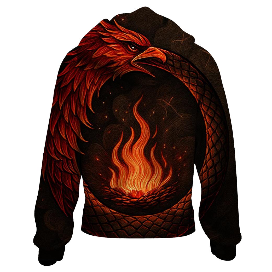 Phoenix Feather Ouroboros hoodie styles