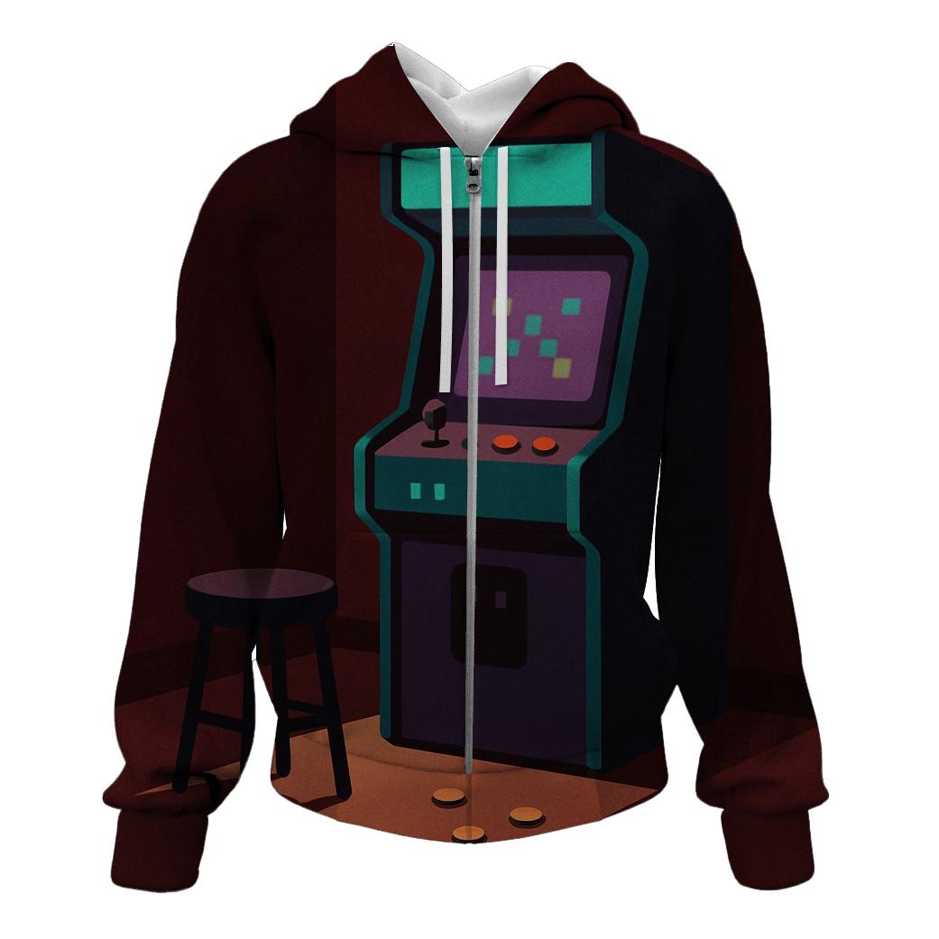 Retro Arcade Night pullover hoodies