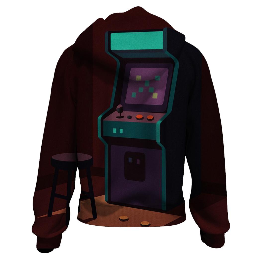 Retro Arcade Night pullover hoodies