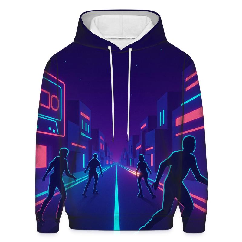Neon Roller Disco Boulevard hoodie styles
