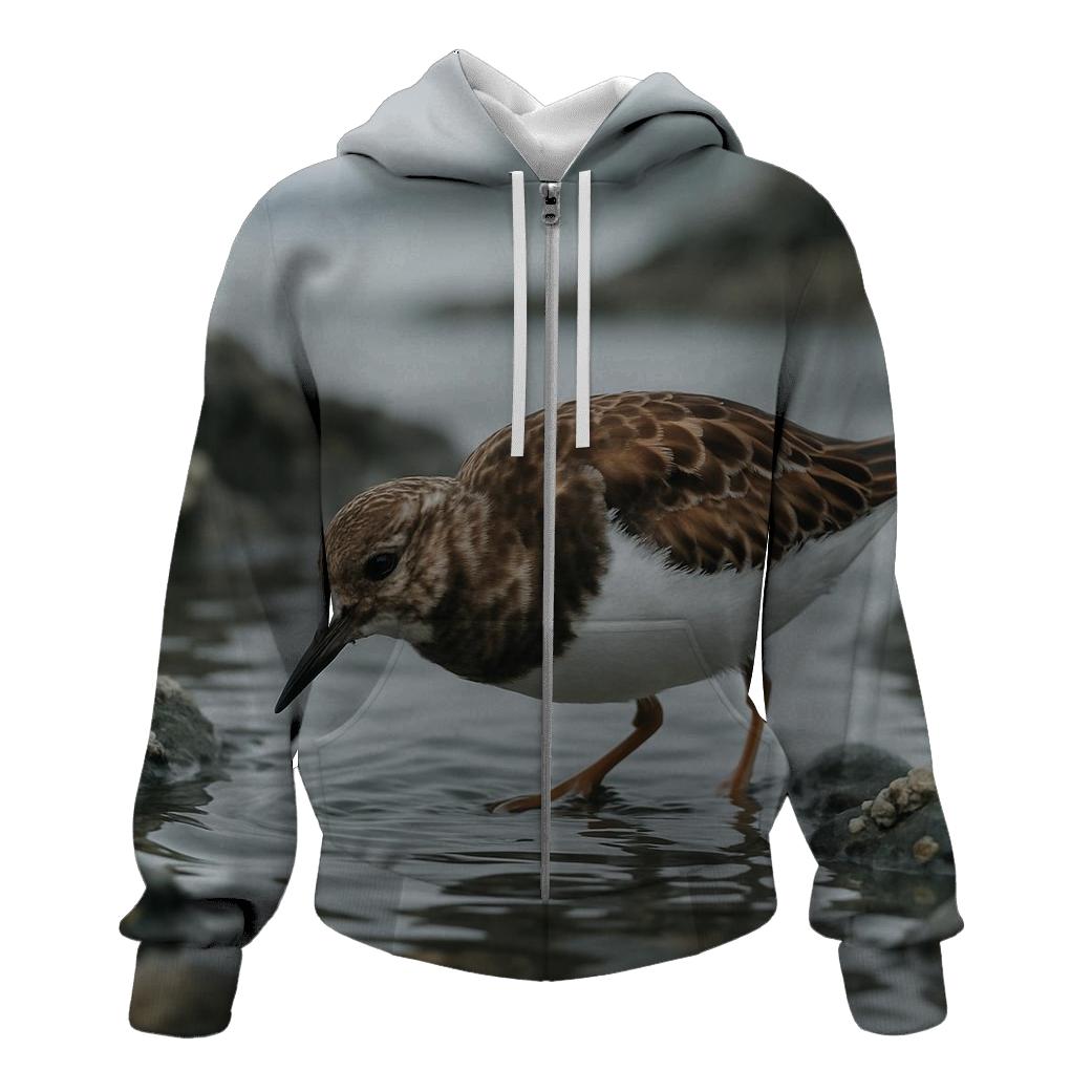 Rockpool Forager Ruddy Turnstone zip-up hoodies