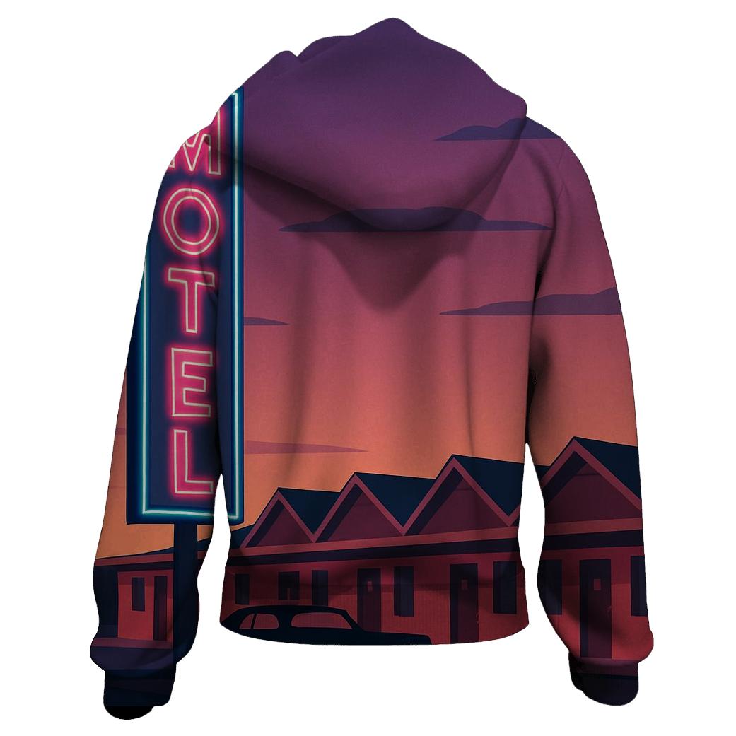 Roadside Motel Neon premium hoodies