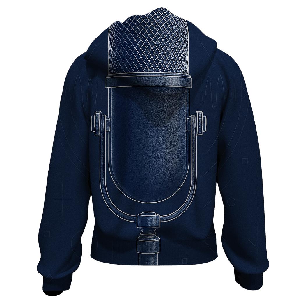 Matte Microphone Blueprint heavyweight hoodies