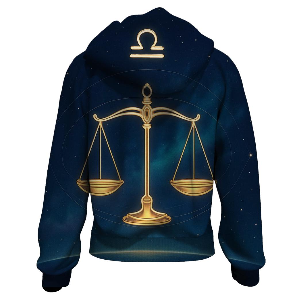 Luminous Libra Equinox Scales heavyweight hoodies