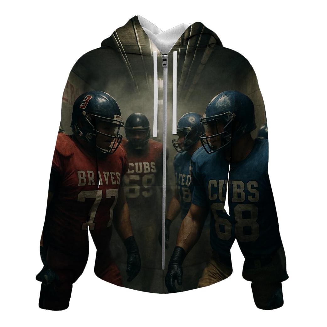 Halftime Tunnel Fury Braves Vs Cubs graphic hoodies