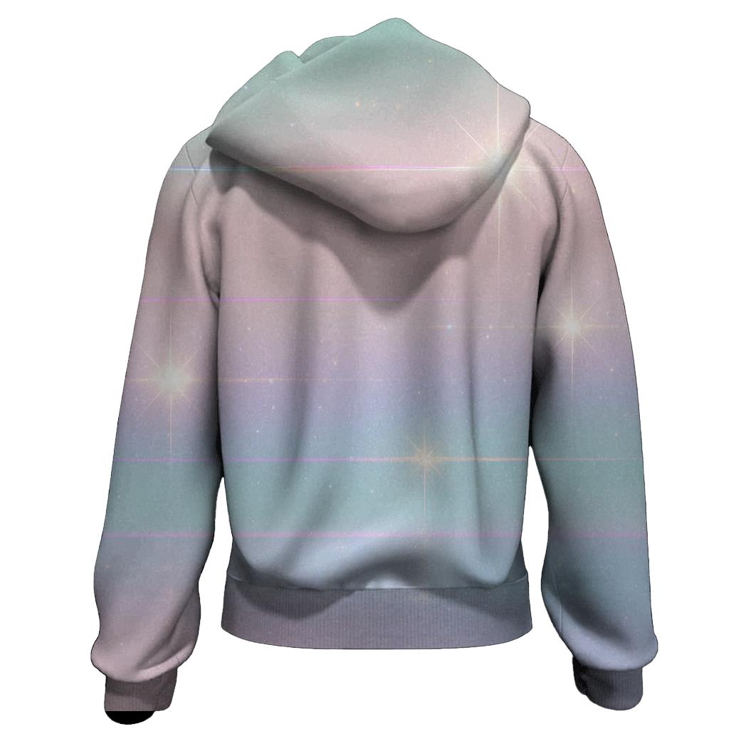 Pastel Hologram Horizon graphic hoodies