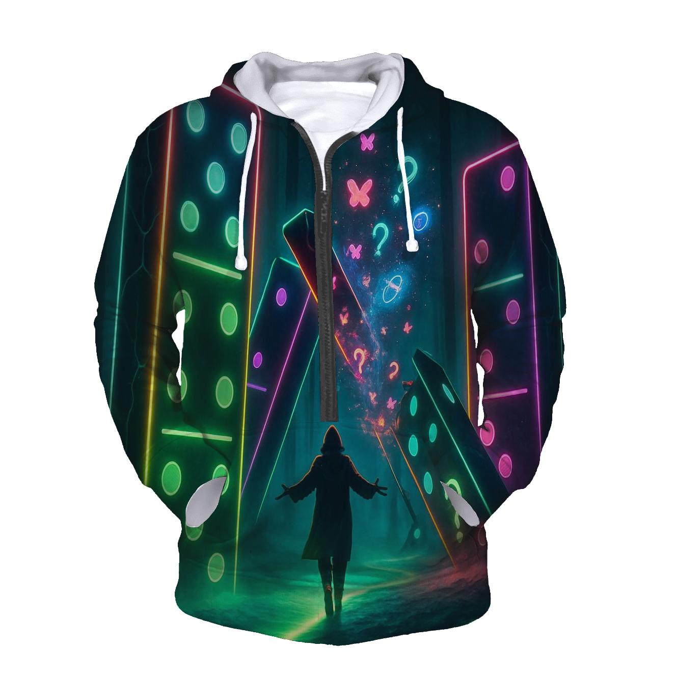 Neon Domino Forest premium hoodies