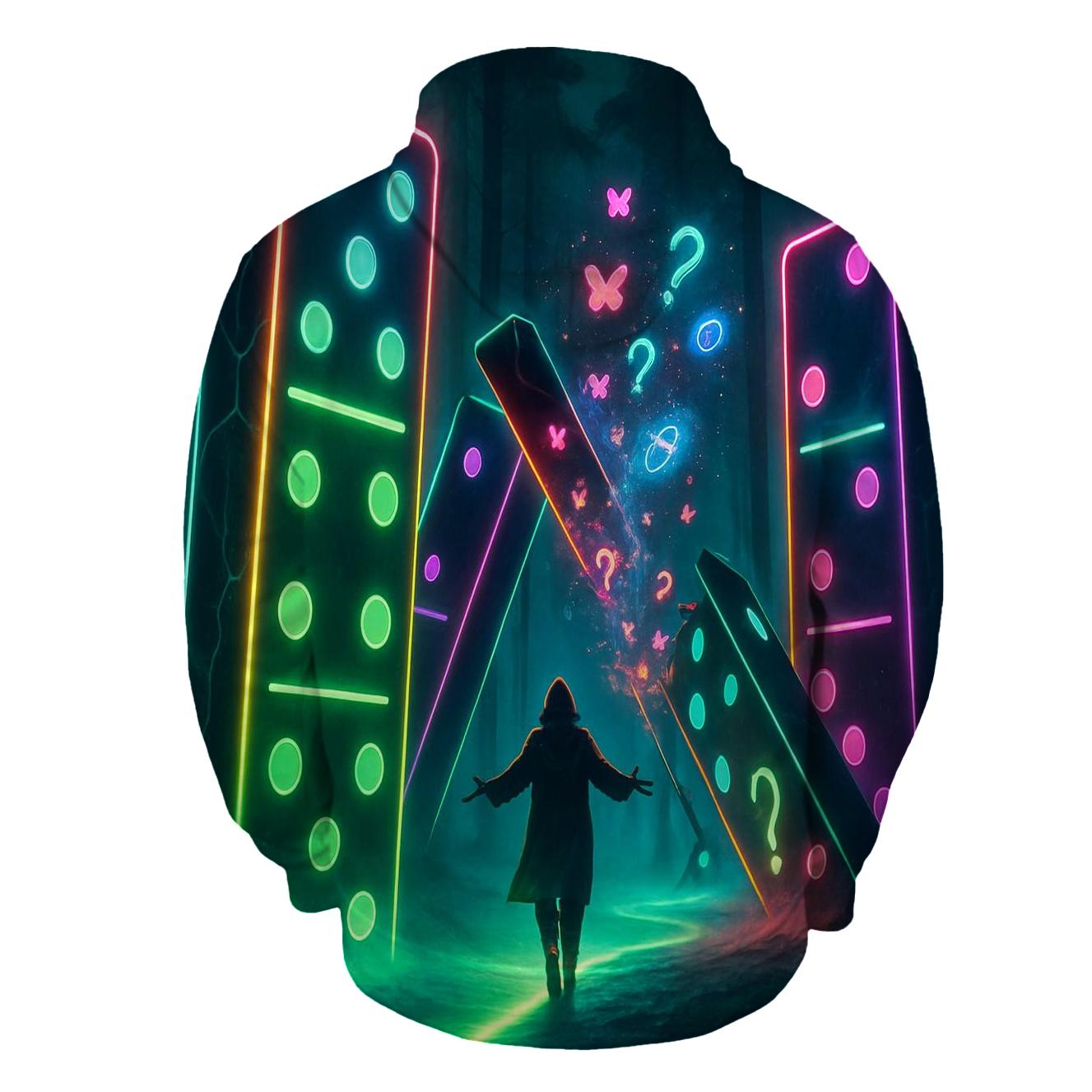 Neon Domino Forest premium hoodies