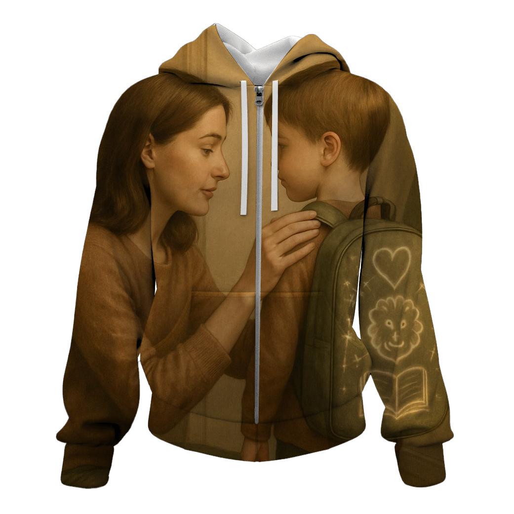 The Quiet Weight Of Her Love graphic hoodies
