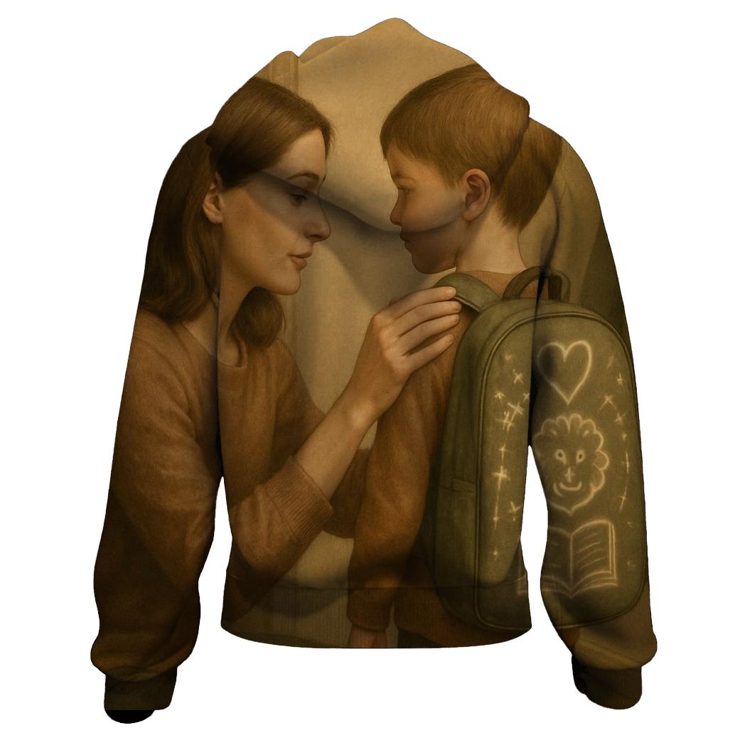 The Quiet Weight Of Her Love graphic hoodies