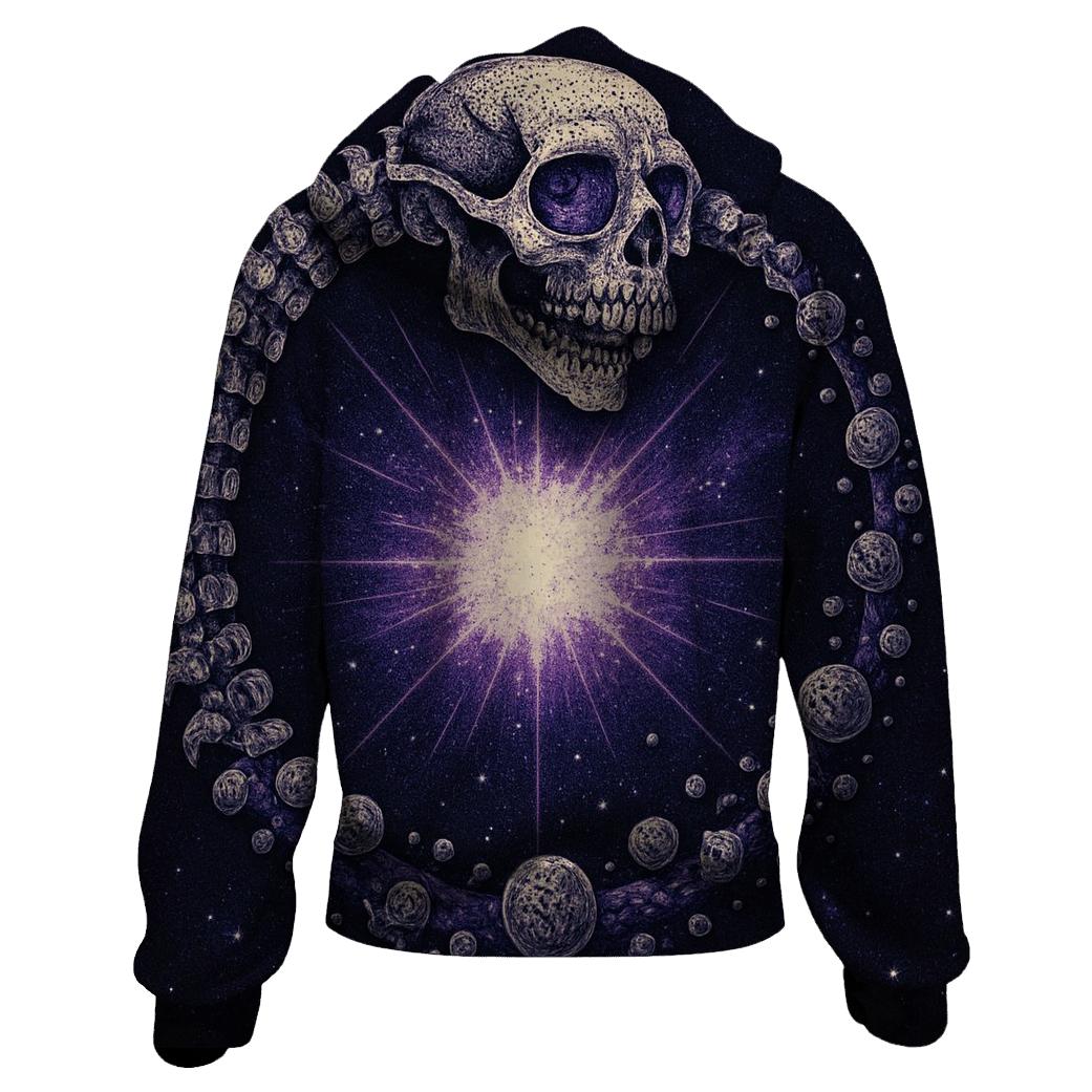 Stellar Spine Ouroboros printed hoodies
