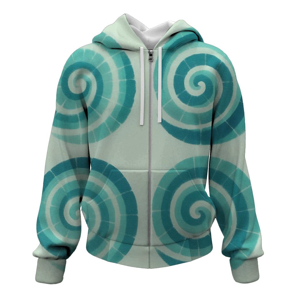 Seafoam Spiral Quad Burst hoodie designs