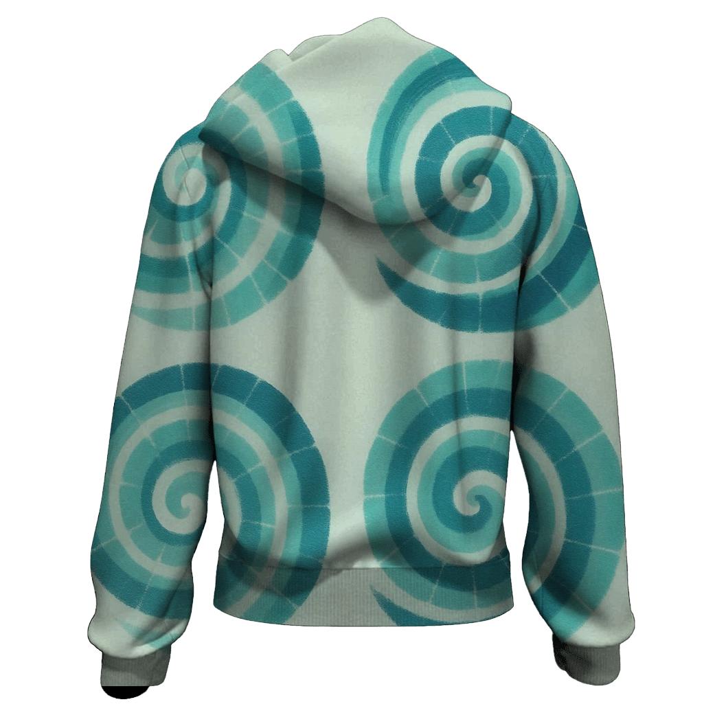 Seafoam Spiral Quad Burst hoodie designs