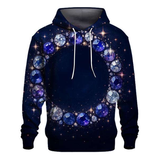 Celestial Gem Halo printed hoodies