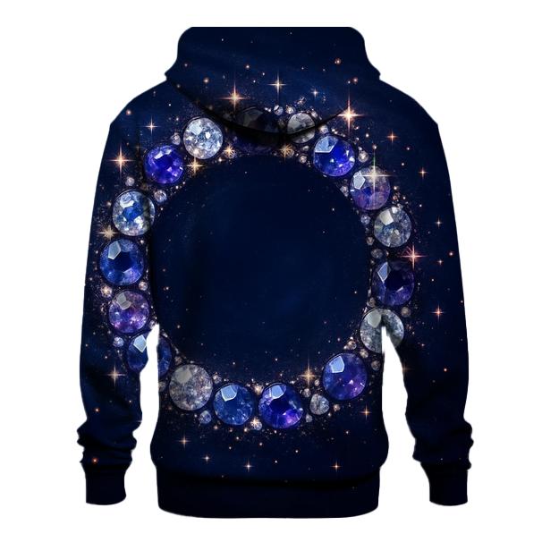 Celestial Gem Halo printed hoodies