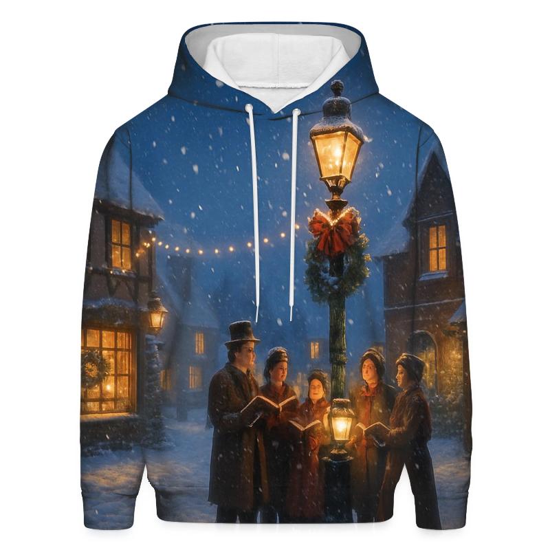 Snowy Village Carol Night hoodie designs