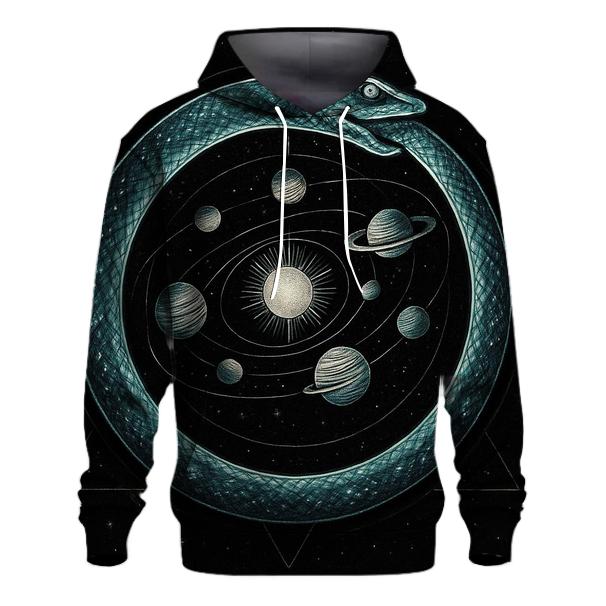 Celestial Circuit Ouroboros lightweight hoodies