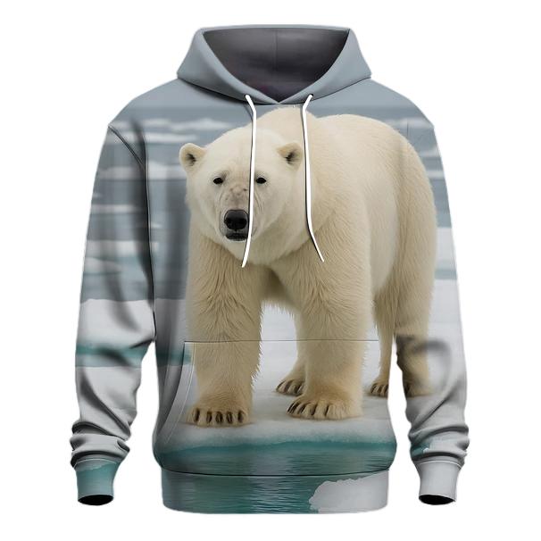 Glacier Pool Gaze Polar Bear hoodie trends