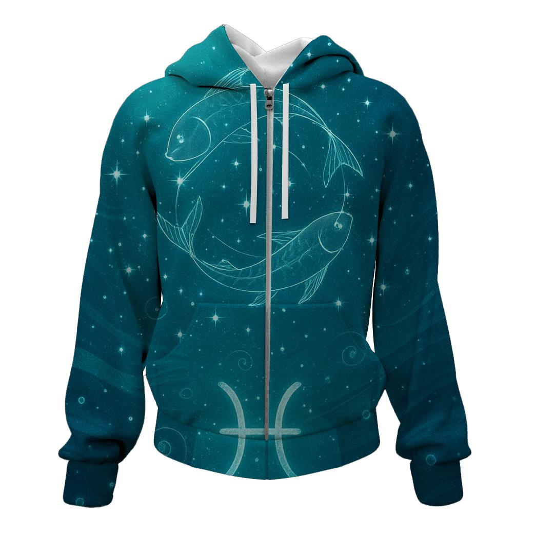 Serene Pisces Tidal Constellation Dream hoodie designs
