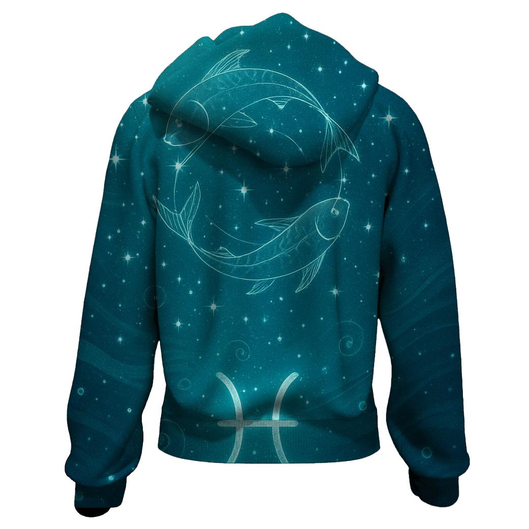 Serene Pisces Tidal Constellation Dream hoodie designs