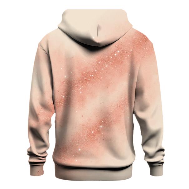 Rose Quartz Glitter Drift premium hoodies