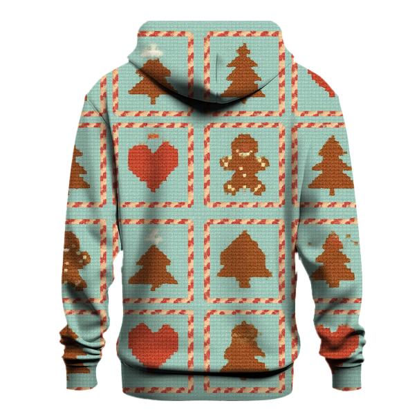 Gingerbread Cookie Grid Parade heavyweight hoodies