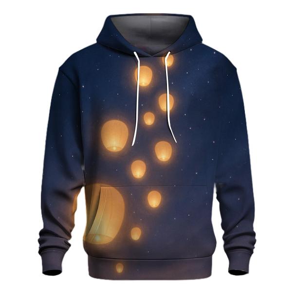 Celestial Lantern Ascent lightweight hoodies