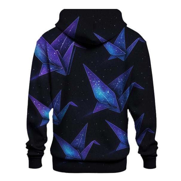 Cosmic Origami Cranes hoodie designs