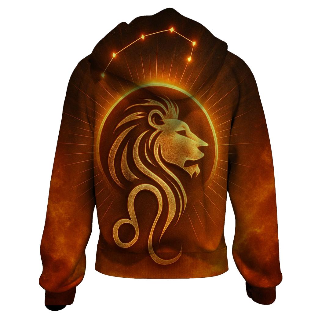 Solar Leo Crown Halo graphic hoodies
