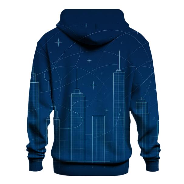 Galactic Blueprint City premium hoodies