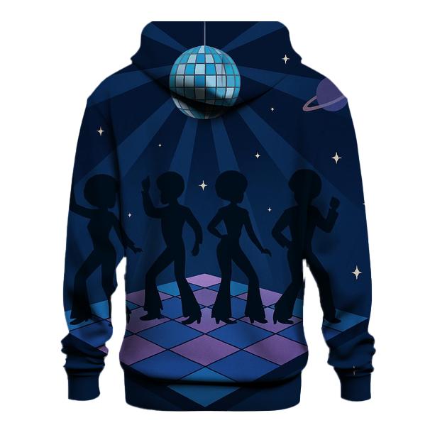 Cosmic Disco Groove printed hoodies