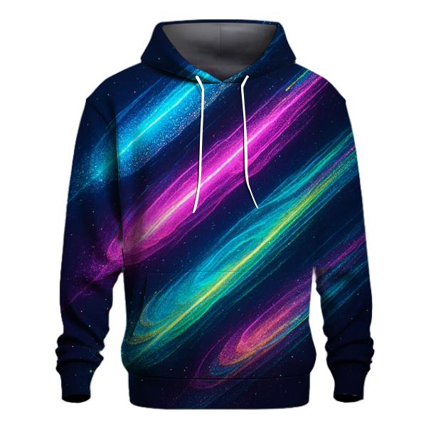 Neon Comet Cascade designer hoodies