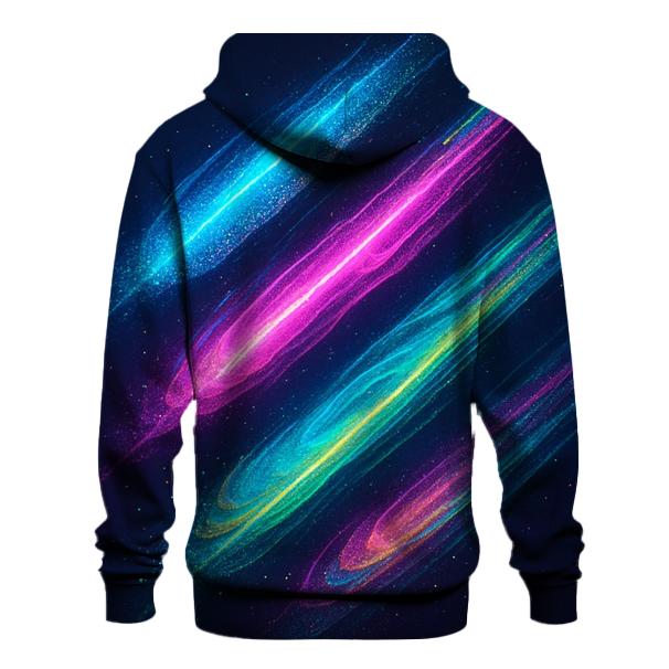 Neon Comet Cascade designer hoodies