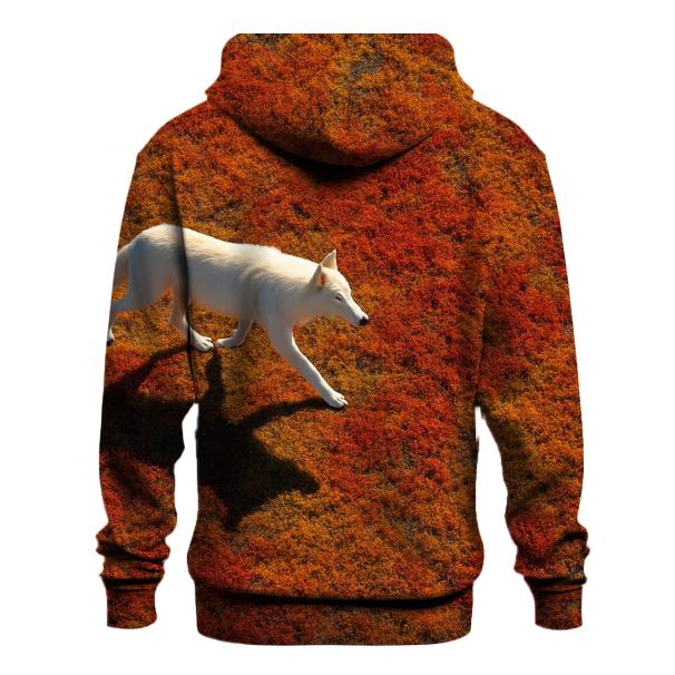 Tundra Wolf Shadow On Autumn Moss lightweight hoodies